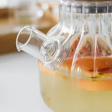 ガラス製功夫茶具セット【ティーカップ・フルーツティーポット・キャンドルヒーター付き】