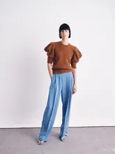 イタリア輸入 マルハナバチウールのボリュームスリーブニット【インス風】