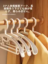 無痕滑り止めハンガー【頑丈な衣服用・肩崩れ防止デザイン】