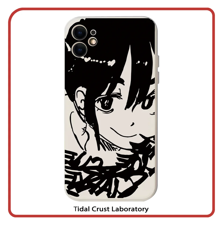 液状シリコン製 カートゥーン少女全包スマートフォンケース【対応機種：iPhone・Huawei・Xiaomi・OPPO・Vivo】