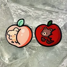 可愛らしいイラストデザインのスマホケース【伸縮機能・アクリル製・エアバッグスタンド付き】