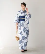 和風浴衣【伝統スタイル・高級綿素材・女性用】（セットアップ対応）