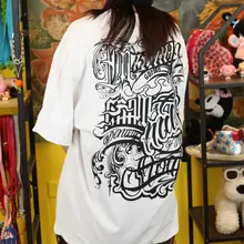 王有病工作室 260Gコットン使用！チカーノスタイルのグラフィックTシャツ【ユニセックス・短袖】
