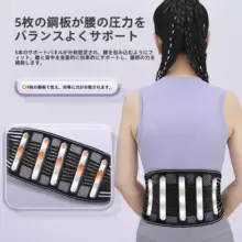 通気性に優れたスリム腰サポートベルト【超軽量・男女兼用・スポーツ対応】