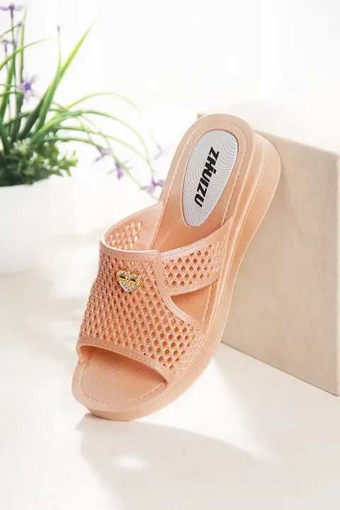 レディース 高ヒールサンダル【厚底・スリッポン・防滑・夏用・室内外兼用】