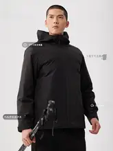 男女兼用 秋冬用 防水ランニングジャケット【フード付き・保温・アウトドア・スキー・登山用】