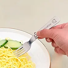 折りたたみフォークとスプーンのアウトドア用携帯食器セット【304ステンレス製・旅行・便利】