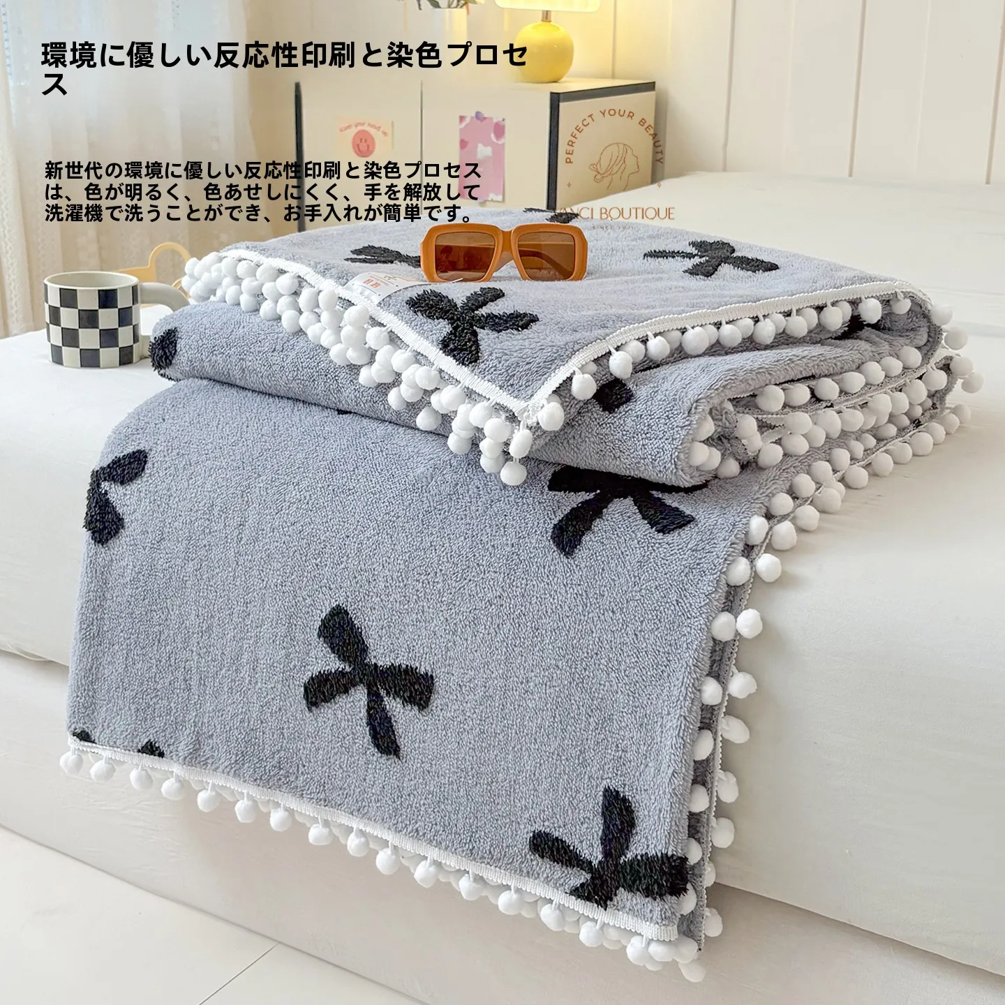 プリンセススタイルのフラワー柄コーラルフリースブランケット：冬用・オフィス・お昼寝用の実用性と機能解析