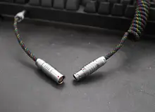 手作りのスパイラルデータケーブル【マトリックス模様・機械式キーボード用】