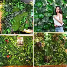 リアルな植物壁装飾【立体デザイン・人工花・室内用】