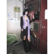 泡泡菠萝油ブラックショートジャケット【長袖・レトロニット・紫外線対策】