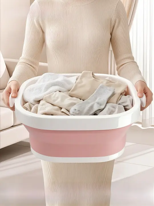 折りたたみ式の特大洗面器【家庭用・頑丈設計・持ち運びに便利】