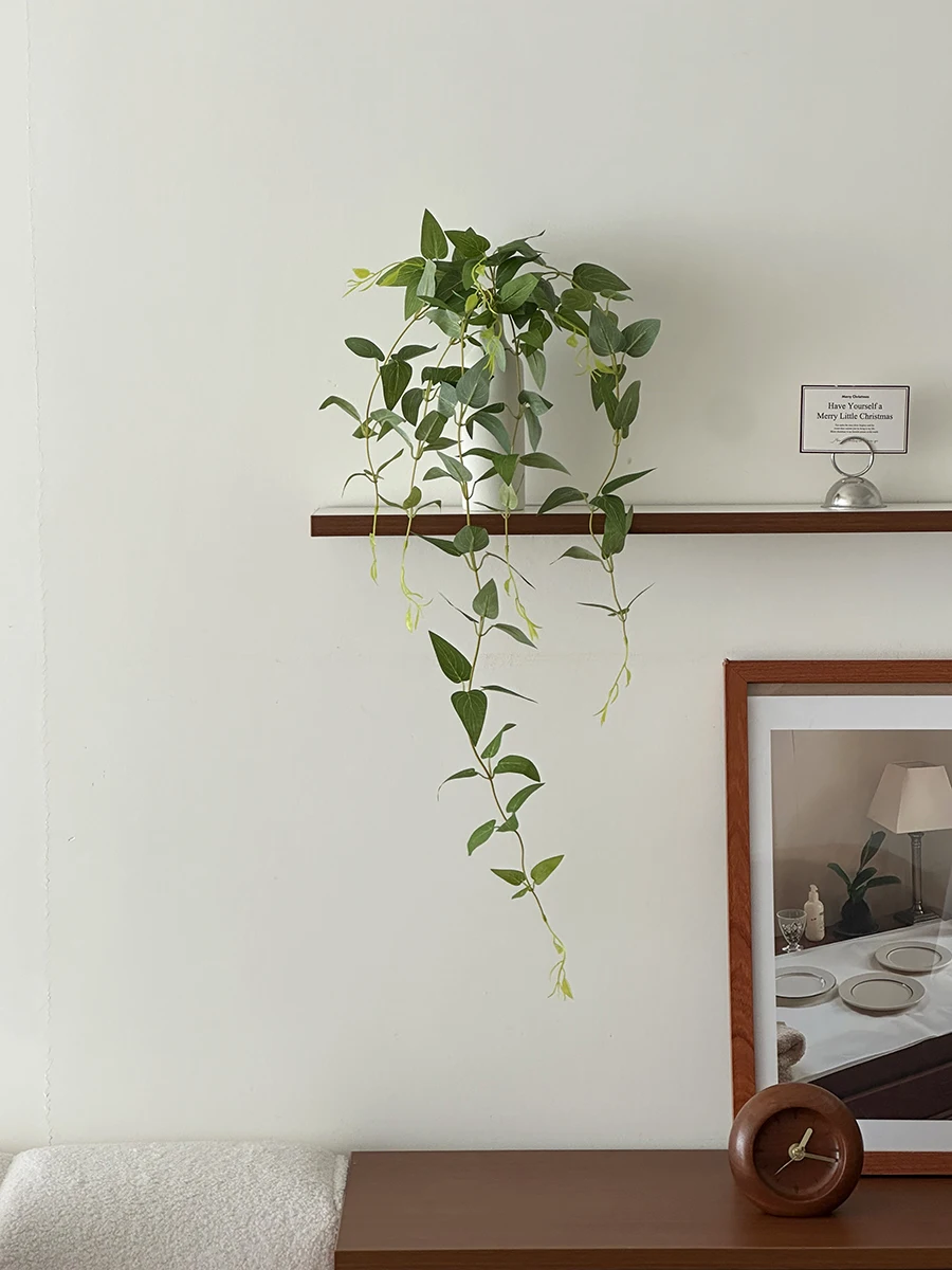 高級擬似植物 吊り下げ型グリーンディスプレイ：INS風の室内インテリアに最適な装飾品
