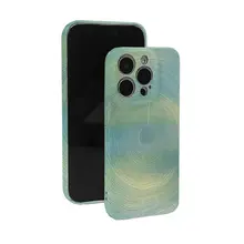 清新なグリーンデザインのフィルム二合一スマホケース【iPhone・Android対応】（セットアップ対応）