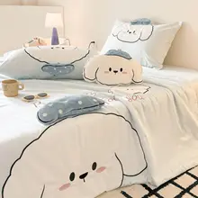可愛いデザインのブルー夏用クーリング4点セット【天絲・薄手・冷感】（セットアップ対応）