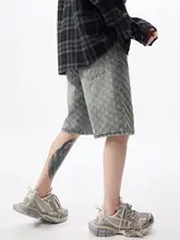 メンズカジュアルデニムショートパンツ【夏用・薄手・ゆったりフィット・5分丈】