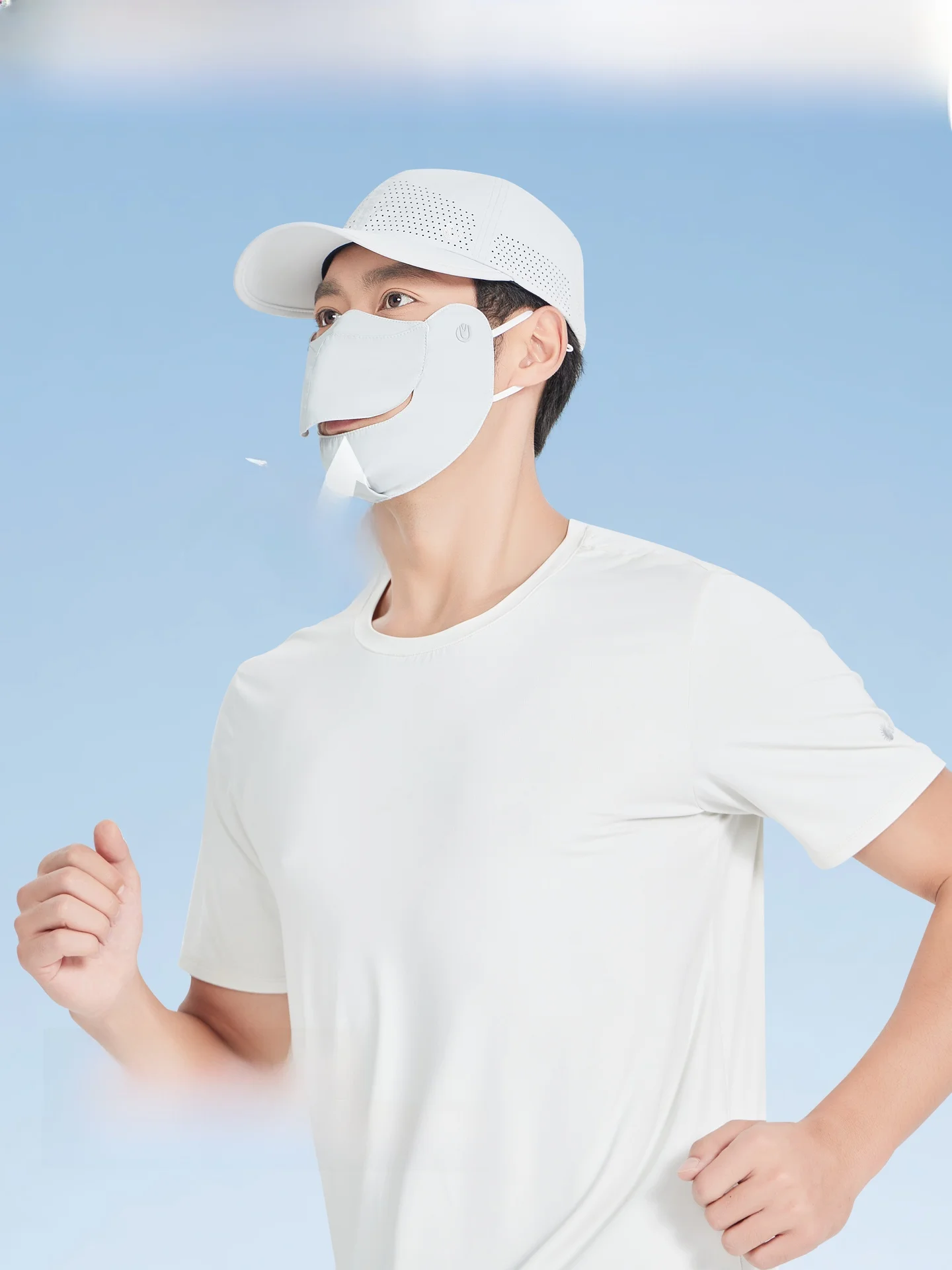 UVカット全顔用マスク：夏期外出時の高効率遮蔽を実現