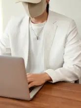 高級感漂う天丝棉リネン混合紳士用ジャケット【カジュアル・ビジネス対応・秋用】