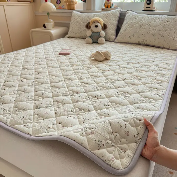 夏用 シワ感のあるふとん用マットレス【リバーシブル・家庭用・シングル・ダブル対応】（セットアップ対応）