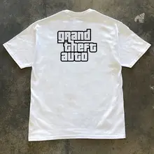 ゲームテーマのカートゥーンプリントTシャツ【男女兼用・カジュアル・コットン100%・短袖】