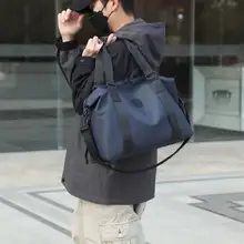 大容量 メンズ・レディース旅行用トートバッグ【軽量・ジム・出張対応・ショルダーストラップ付き】