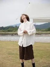 ホワイトウォッシュリネンオーバーサイズシャツ【ユニセックス・リネン素材】