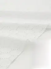 極上の柔らかさのコットン刺繍生地【透かし模様・夏用・軽量】