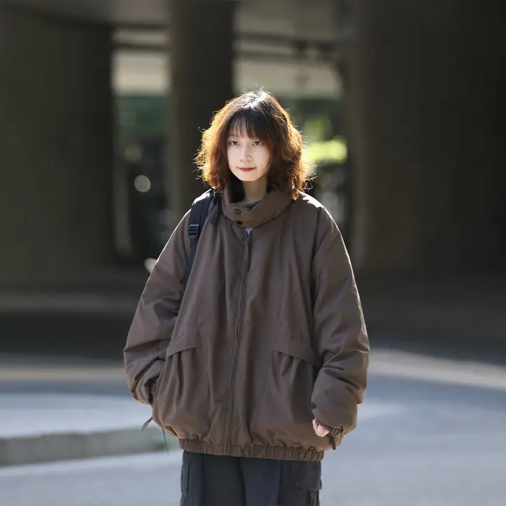 冬用白鹅绒大口ポケット羽織【男女兼用・防寒デザイン】