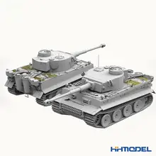 虎式戦車初期型模型【組み立て式・兵士付き】