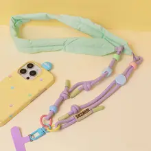 スマホストラップ ショルダー 長さ調節可能 落下防止 キャンディカラー オリジナルデザイン トレンド 男女兼用 おしゃれ