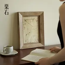木製フレームの装飾画【レトロスタイル・アート作品】