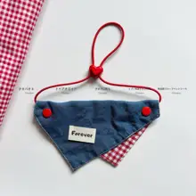 ペット用ダブルフェイス三角バンダナ【猫用・犬用・撮影用】