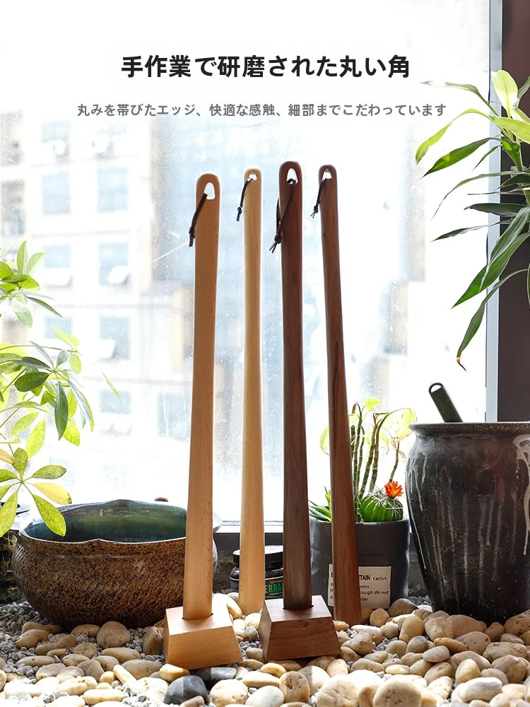 黒胡桃無垢材長柄シューべラ：妊婦向け家庭用の超長タイプDIY材木の実用性解析