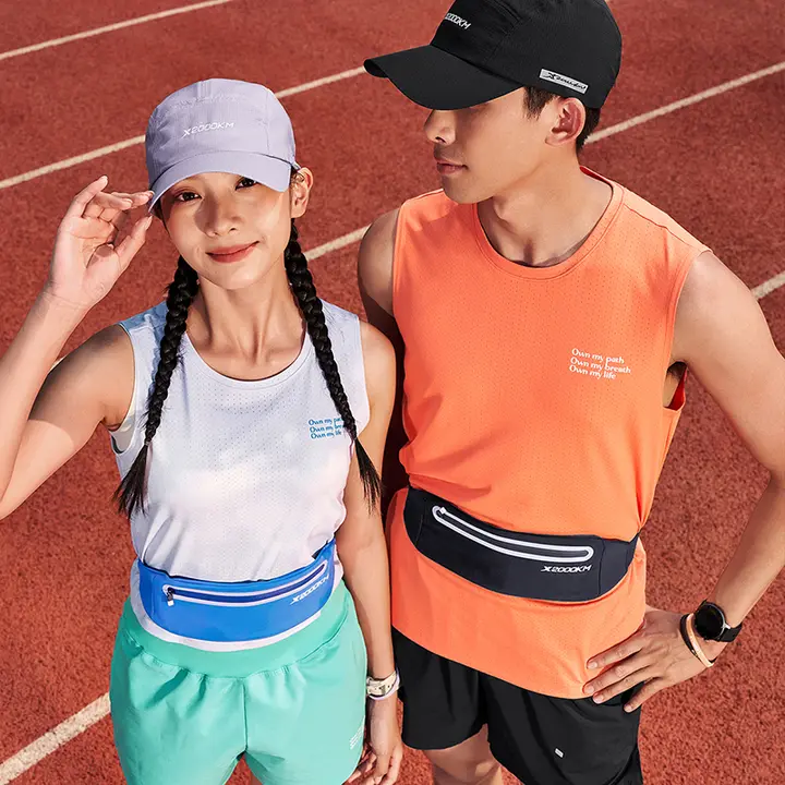 Xtep ウエストポーチ 撥水 男女兼用 スマホポーチ マラソン ランニング スポーツ