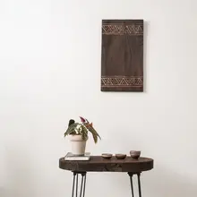 DIHOME 手作り彫刻実木 壁掛けインテリア【中古風・禅スタイル】