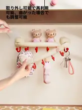 吸盤フック ドア用 連掛け 穴あけ不要 強力耐荷重 玄関 ドア裏 衣類掛け ナチュラル
