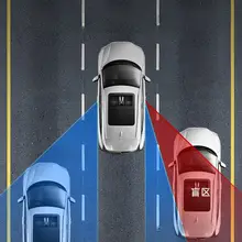 後部座席用ミラー 小型広角死角鏡【車内外観察用・タクシー補助】