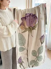 花柄バスタオル【コットン製・速乾・柔らかい・大人用】