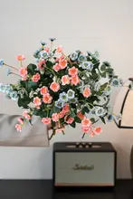 インス風 小さなバラの造花ブーケ【装飾用・リビング・テーブル用】