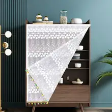 装飾用シェードカーテン【レース遮光・穴あけ不要・キッチンやキャビネット用】