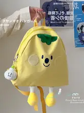 可愛らしいキャラクターキャンバスミニリュック【日本風・女の子向け】