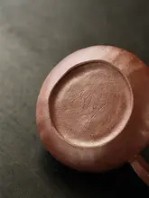 吴一延作 朱泥金彩茶壺【手作り・小型・陶器】