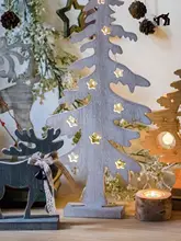 クリスマスツリー用天然木製オーナメント【DIY装飾・精巧な吊り下げタイプ】
