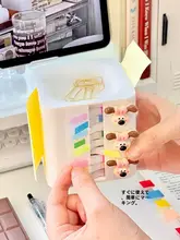 デスク用付箋ホルダー【オフィス・学習用・メモ帳/メモ用紙付き】