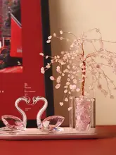 インテリア 置物 クリスタル 白鳥 結婚祝い 「JOJO'S L. PD.Swallow.」