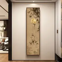 新中式玄関用装飾画【宋代美学・花卉デザイン・禅の雰囲気】