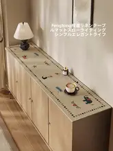 防水・防油のカートン風レトロデザインテーブルクロス【机上保護用・リビングや玄関に最適】