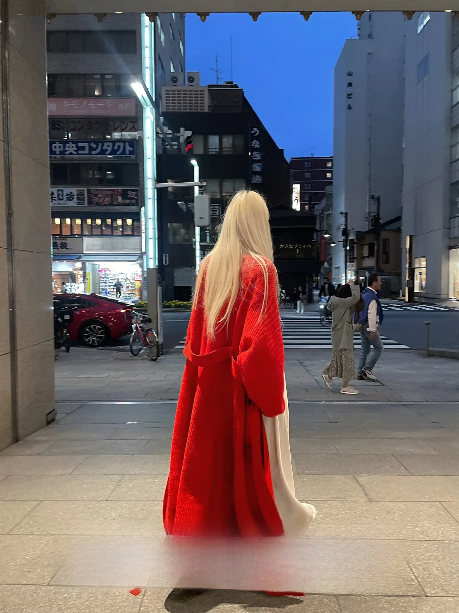 大きいサイズ レディース カーディガン ロング おすすめモデル：Rase le sol クルミ色 ロングニットカーディガン