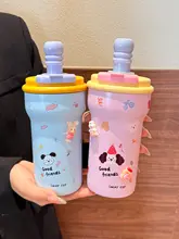 スタイリッシュな保温水筒【不锈鋼製・ストロー付き・お茶用・コーヒーカップ】