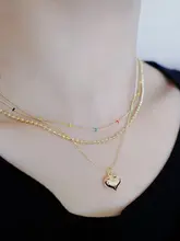 STUNNING MOMO 小彩珠デザイン 925銀 防敏ネックレス【重ね付け対応・ユニバーサルスタイル】